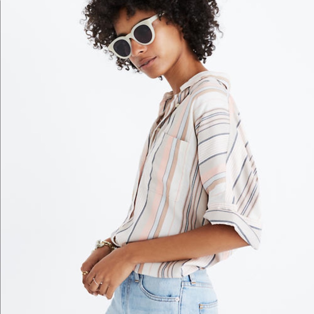 Madewell courier shirt in Aldwin stripe